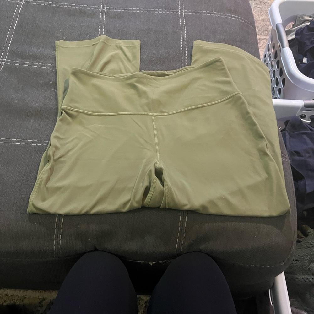 lululemon align wide leg cropped Olive Green Leggings - Picture 5 of 7
